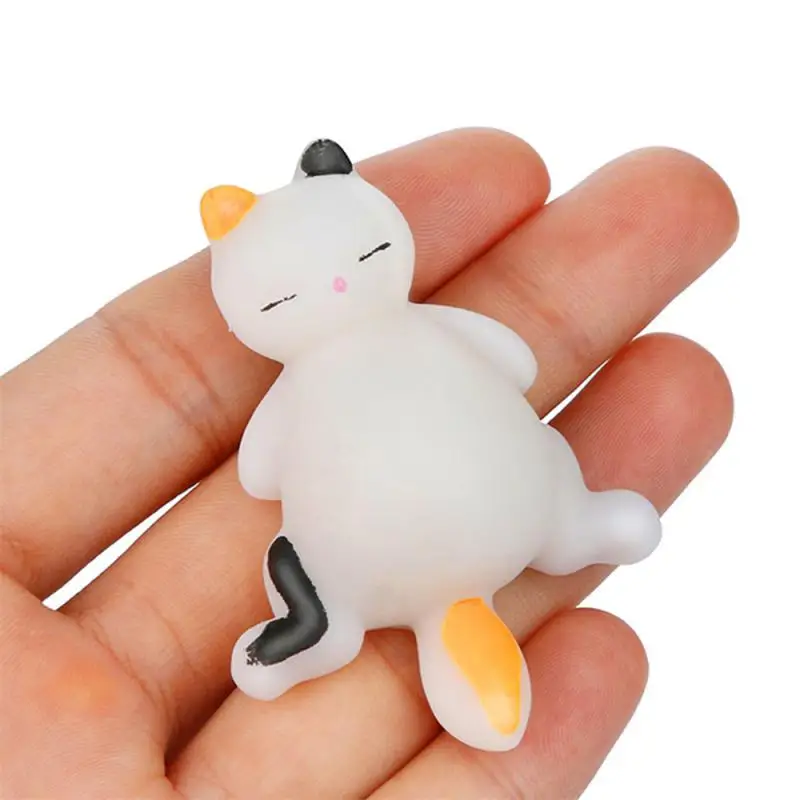 1/2/3PCS Kawaii Anti Stress Ball Cat Squeeze Toy Squishy Decompression Toy Creative Children\'s Toys Cute Desktop Decor Stress