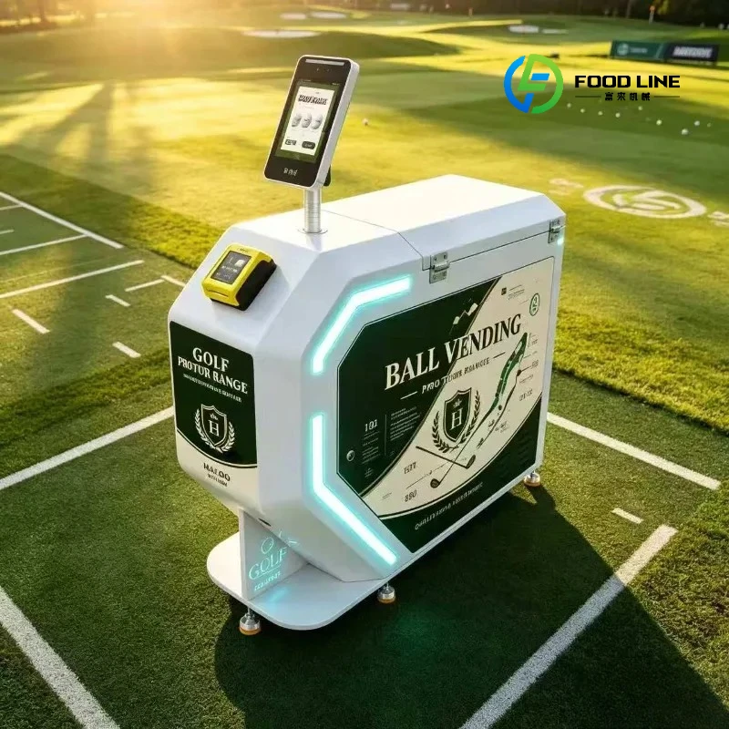 Hot Sale FL Custom 2026 New  Smart Touch Screen Golf Ball Vending Machine Interactive UI Golf Ball Dispenser for Modern Courses