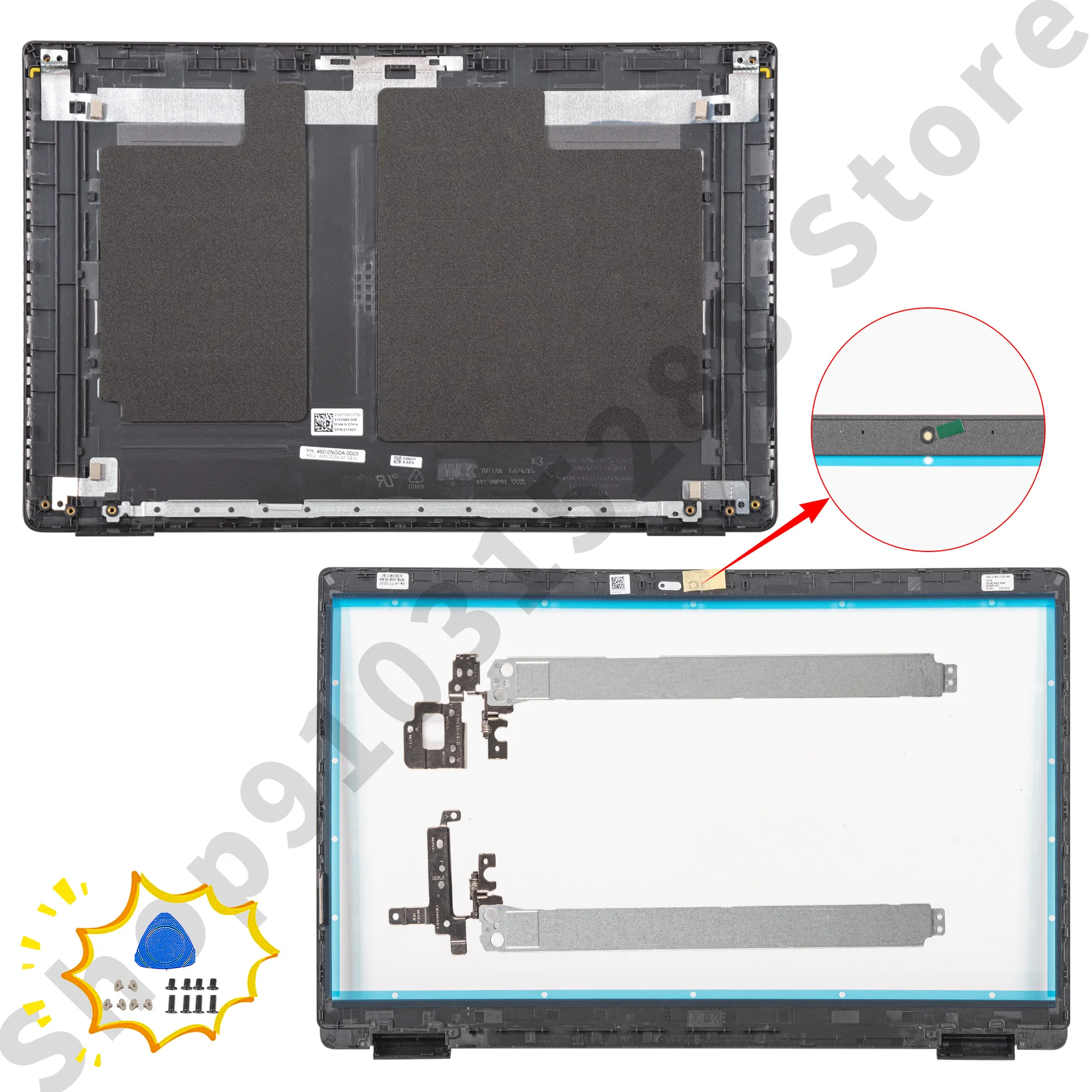 �y�Z�[�����zDell Latitude E3520 3520 LCD�o�b�N�J�o�[�A�X�N���[���J�o�[�A�g�b�v�P�[�X�A�t�����g�x�[���q���W�A15.6�C���`�A017XCF�A0H5YMR�A0X5CF4�Ή��̐V�����n�E�W���O