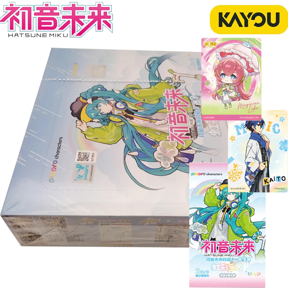 

KAYOU Official Hatsune Miku Collection Cards Cute Cartoon Virtual Idol Singer Youthful Vitality Exquisite Character Cards Gifts