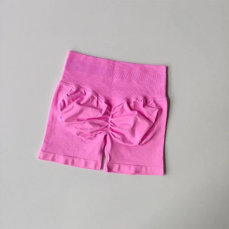 Hochgeschnittene Yoga-Hose Fitnesshose Sommer Hochelastische Oberschenkel-Trainingshose Pfirsich-Gesäß-Lifting-Übungs-Dreipunkt-Shorts – Detail 18