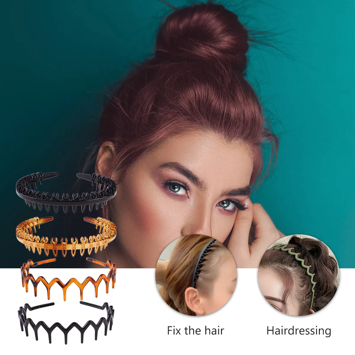 

4Pcs Anti-Slip Hair Band Retro Style Branch Headband for Women Comfortable All Day Wear Face Washing Makeup Hair Accessories
