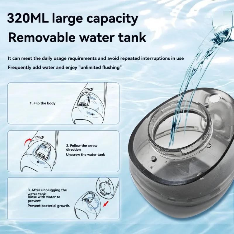 UNCL Electric Water Flosser Long Battery Life IPX7 Waterproof, Advanced Multi-Nozzle Design For Efficient For Teeth Cleaning