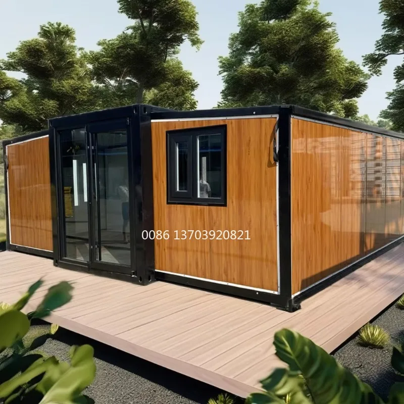 Prefabricated Modular House Prefab Steel 2 Bedroom Expandable Container Granny Flat House Australian Standards