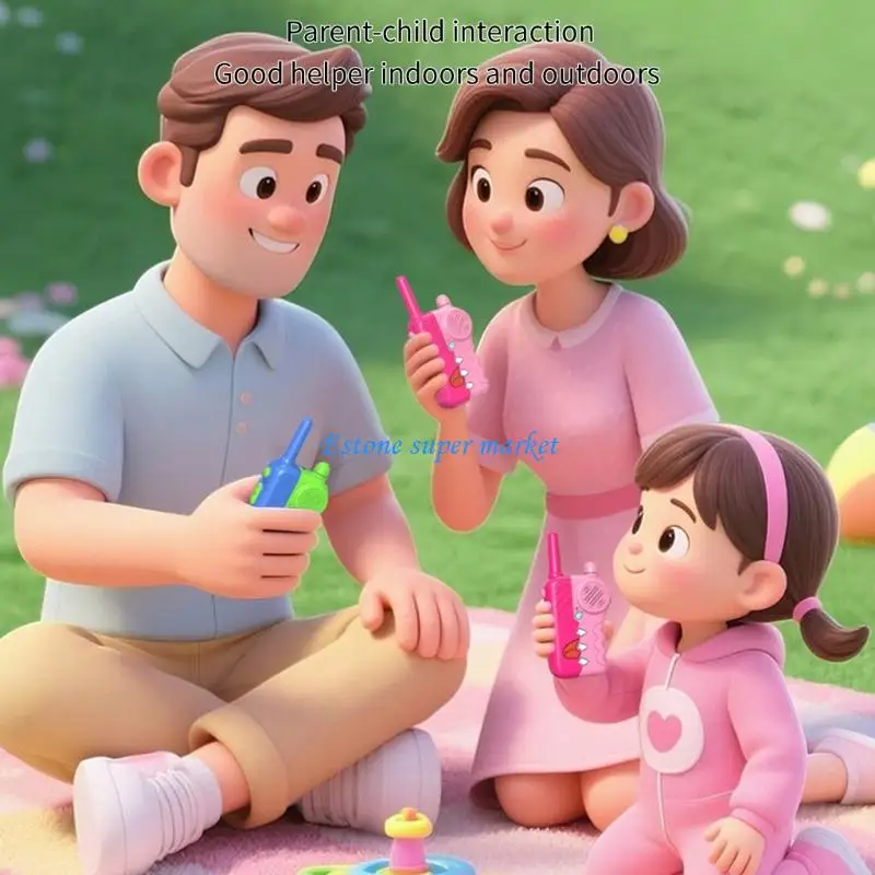 

090B Educational Wireless Walkie Talkie Toy For Children Outdoor Exploration Easy Operations Enhances Kids Social Skill