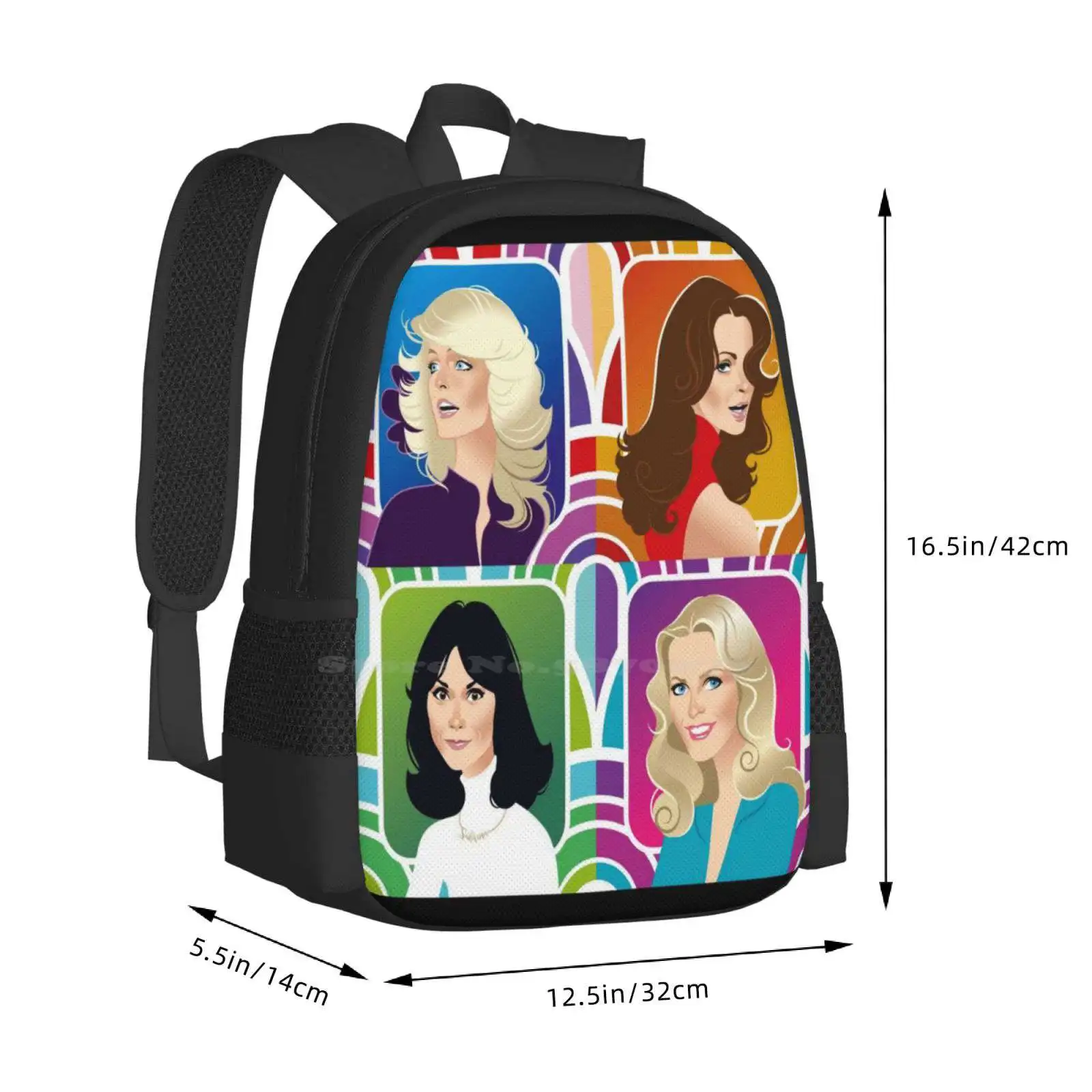 Vier Engelen Rugzakken Voor Schooltieners Meisjes Reistassen Farrah Fawcett Jaclyn Smith Kate Jackson Cheryl Ladd Jill Munroe