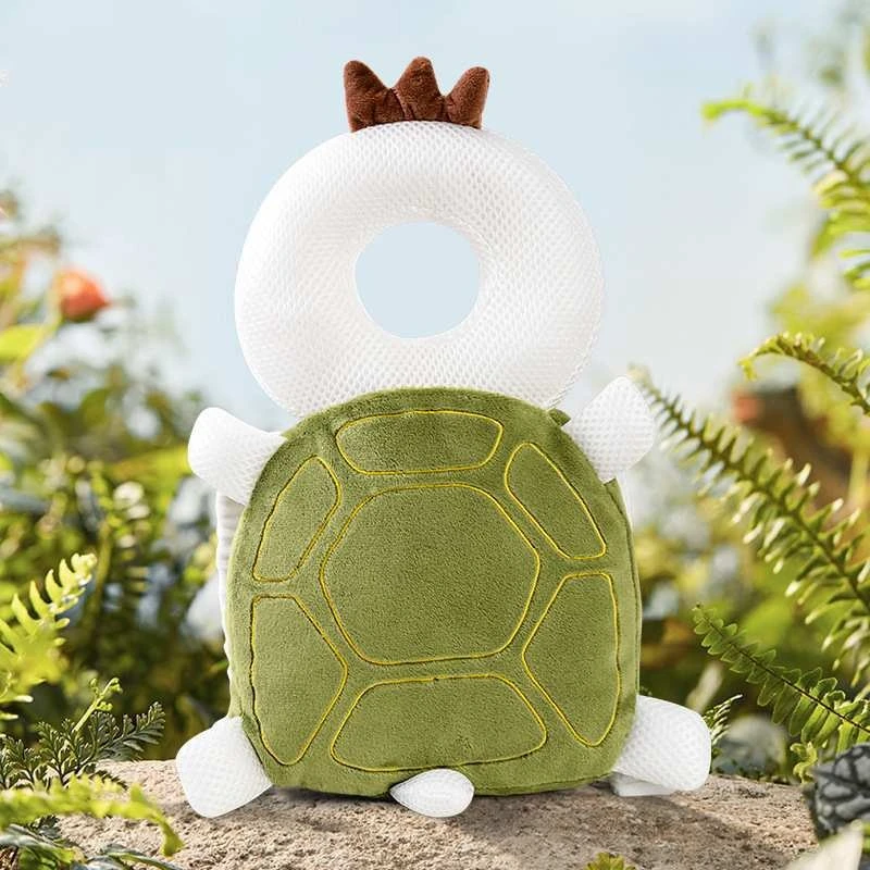 Baby Anti-Fall Head Protection Pillow Children's Protective Toddler Anti-Collision Hat Cute Turtle & Butterfly Toy