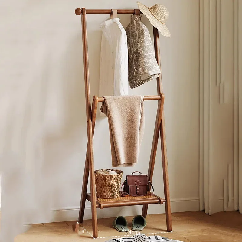 s*-Modern Wooden Coat Racks Standing Clothes Space Saving Organizer Hanging Luxury Coat Racks Dress Lounge Suite Furniture./
