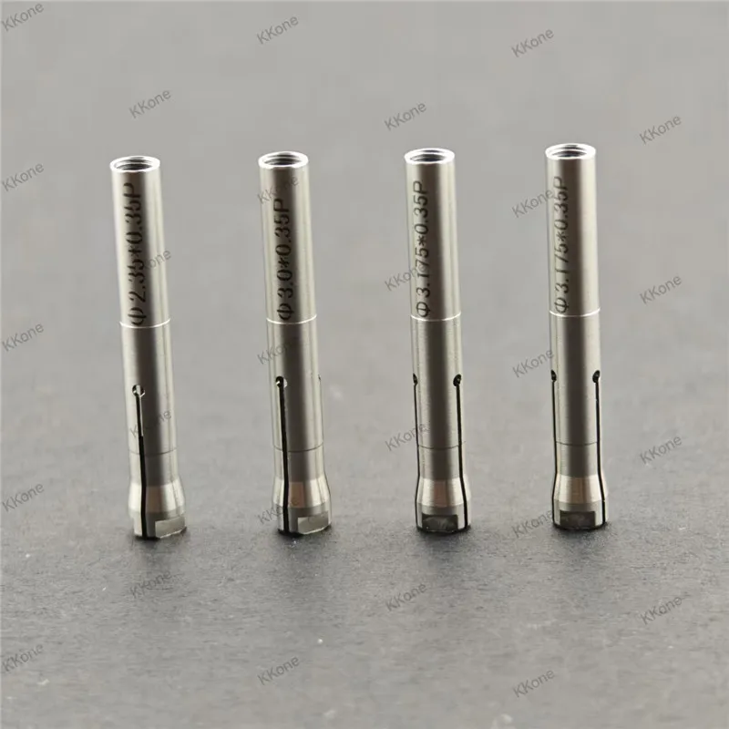 10Pcs Dental Lab Micro Motor Marathon Micromotor handpiece Collect Chuck 2.35mm/3.0mm /3.175mm Adapter For Seayang Seashin