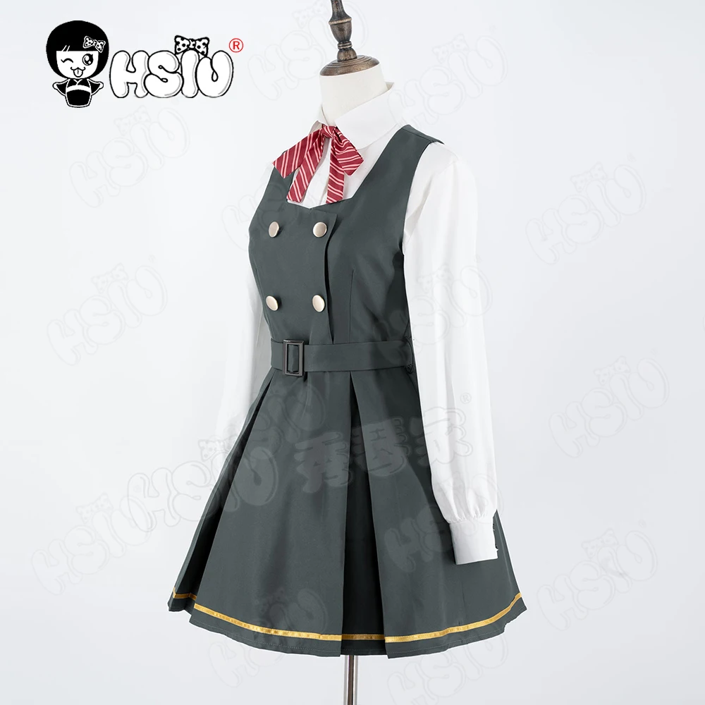 Itagaki Kanoe تأثيري الملابس شعر مستعار الألياف شعر مستعار اصطناعي 「HSIU 」 طالب موحدة تنورة مجموعة رمادي أرجواني شعر طويل الأزرق الأرشيف شعر مستعار #4