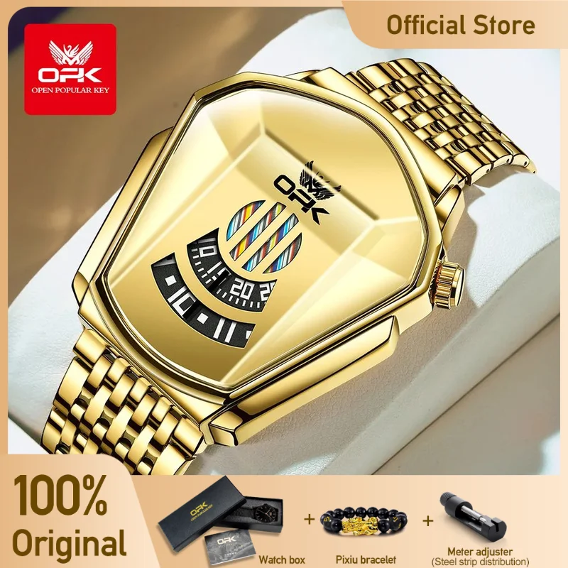 OPK 8172 Watches For Men Brand Multifunctional Chronograph Wristwatch Original waterproof watches Luminous Quartz reloj hombre