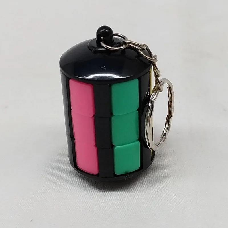 

[Wisdom] Mini Magic Tower Cube 4.5cm Long with Keychain Backpack Pendant Portable Toy Six-color Babylon Tower Puzzle Fidget Toys