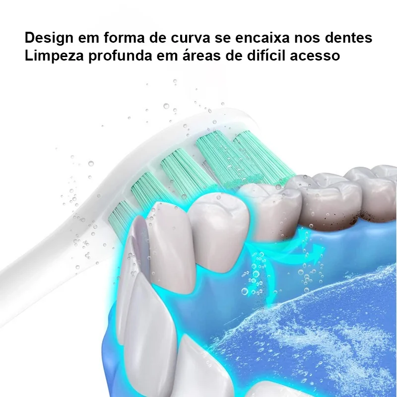 20/50/100 pçs substituição cabeças de escova para xiaomi t300/t500 sonic oral care macio cabeças escova de dentes elétrica vácuo por atacado dupont