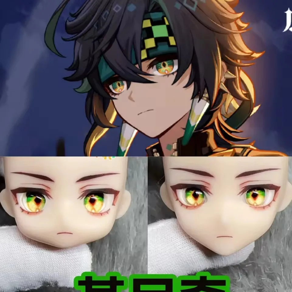 Kinich Ob11 Ob22 Doll Hair Face  Handmade  Head Customized Product Anime Game Cosplay Toy Accessories Free Shipping