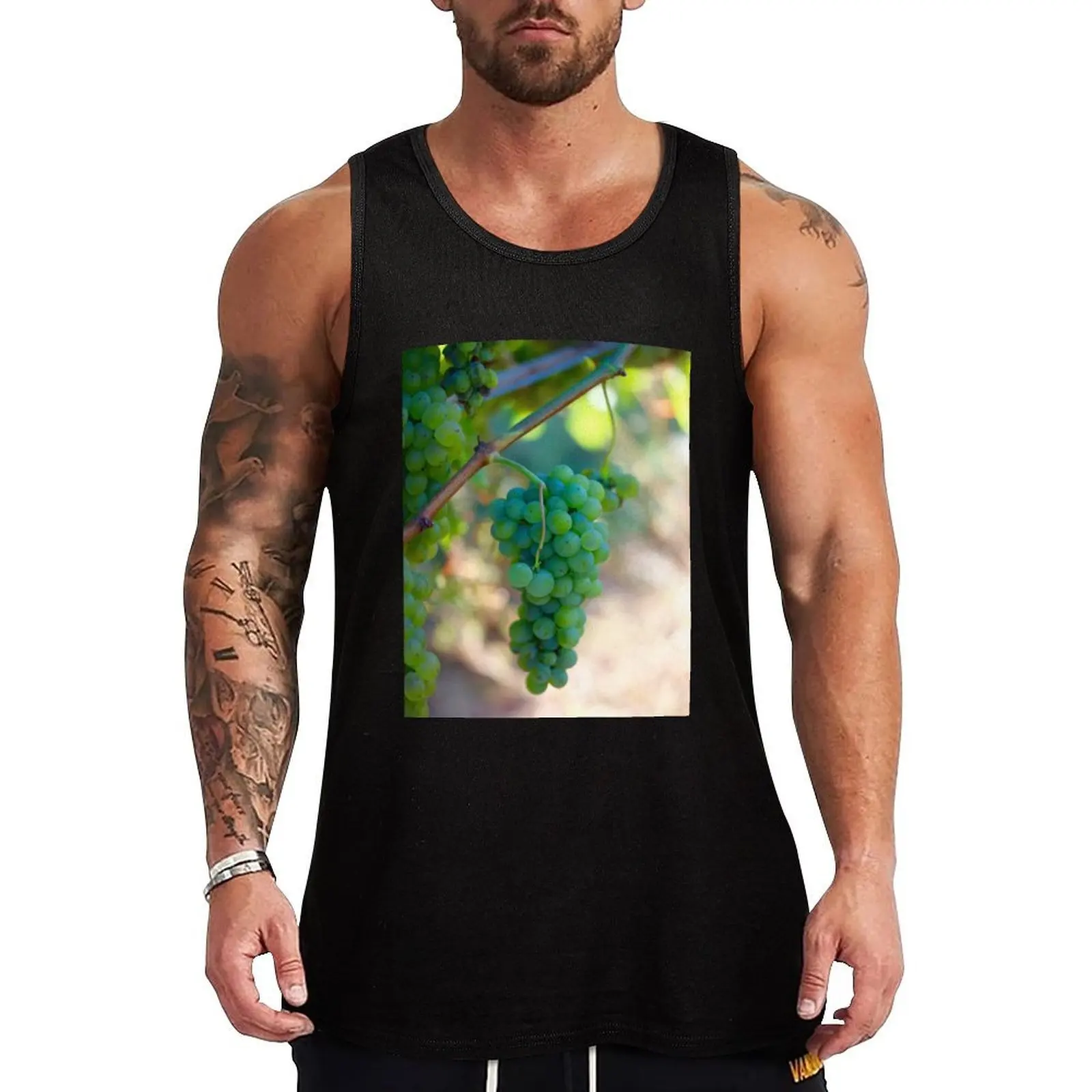 Camiseta sin mangas Sauvignon Blanc Grapes, camiseta informal de playa, sin mangas, holgada, para vacaciones