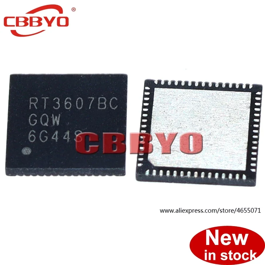 (2piece)100% New RT3607BC RT3607BCGQW QFN-60 Chipset