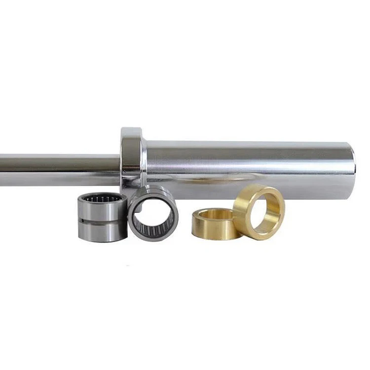 

Wholesale High Quality Chrome Plated Knurled Steel Rod Weight Lifting Barbell Bar with Bearing