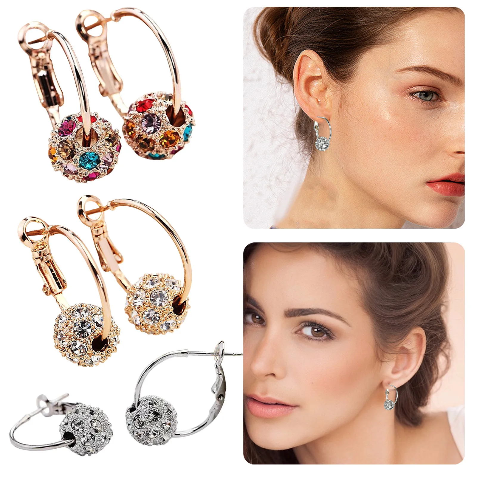 1 Paar Magnetische Afslankende Oorbellen Verliezen Lichaamsontspanning Massage Slanke Oorknopjes Patch Gezondheid Sieraden Meisjes Vrouwen Beste Cadeau