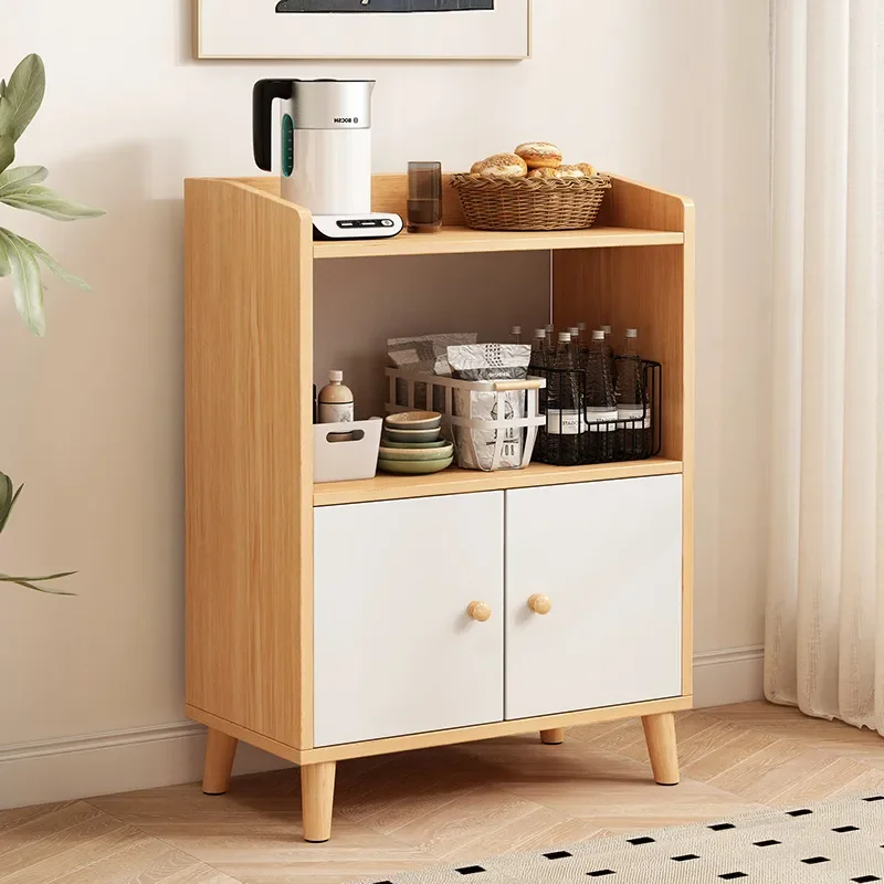 Multifunctional Dining Side Cabinet for Kitchen Living Room Office Storage Wall Mounted Small Space Friendly Tea Cabinet with
