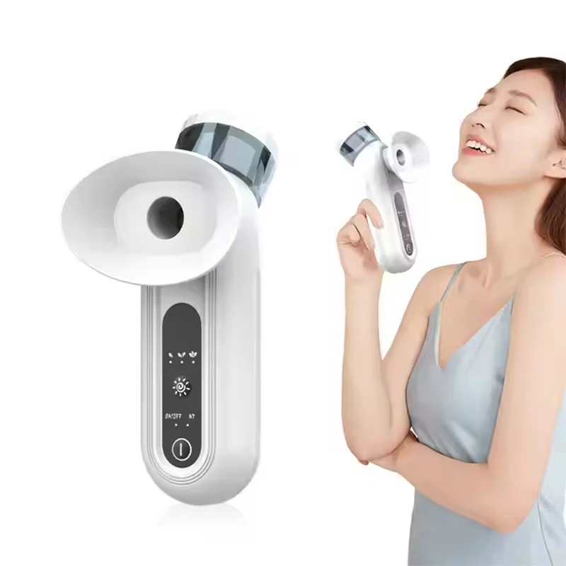 

Портативный нано-распылитель для глаз из АБС-пластика с подогревом, спа-распылитель для лица с тепловым компрессом, отпариватель с ионным туманом для сухих глаз и кожи