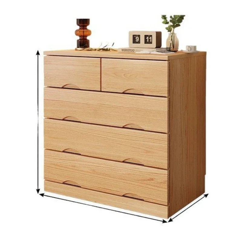 

chest of drawers solid wood storage TV locker bedroom drawer storage