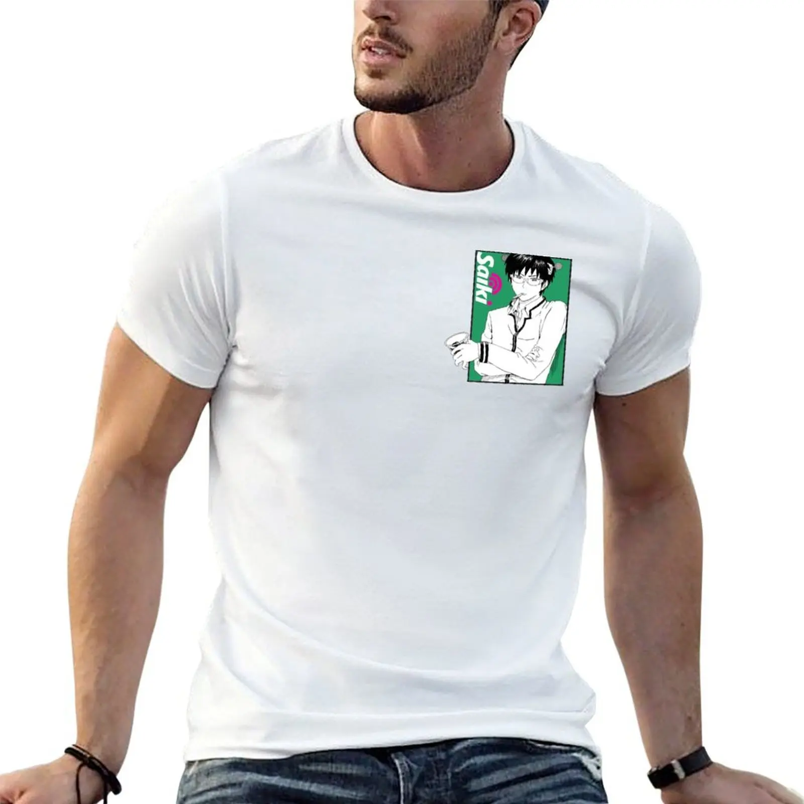

t graphic Saiki shirt soft shirts t designer mens for man cotton t T-Shirt man shirts Kusuo