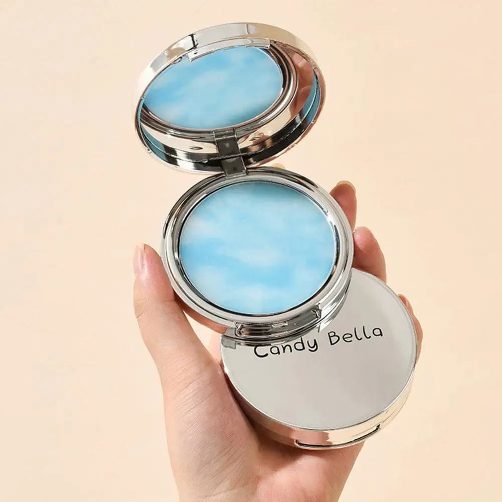 Nature Color Pressed Powder Makeup Transparent Finishing Powder Waterproof Fine Powder For Face Makeup With Puff Korean Cosmetic