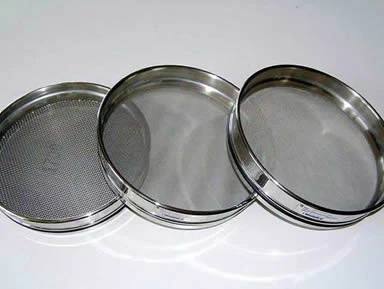 High Quality Soil Sieve Horticultural Lab Test Sieve  R20cm 10-100mesh Hole Sampling Galvanized Lid and Bottom 1pcs