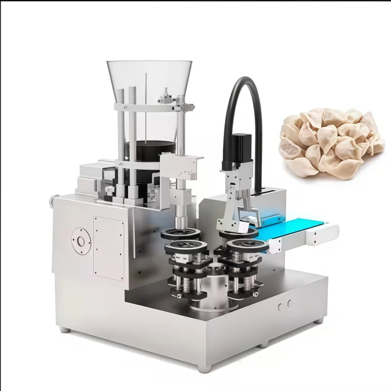Semi Automatic Stainless Steel Dumpling Gyoza Making Machine High Capacity 1200-1500Pcs/H Tabletop Dumpling Forming Machine