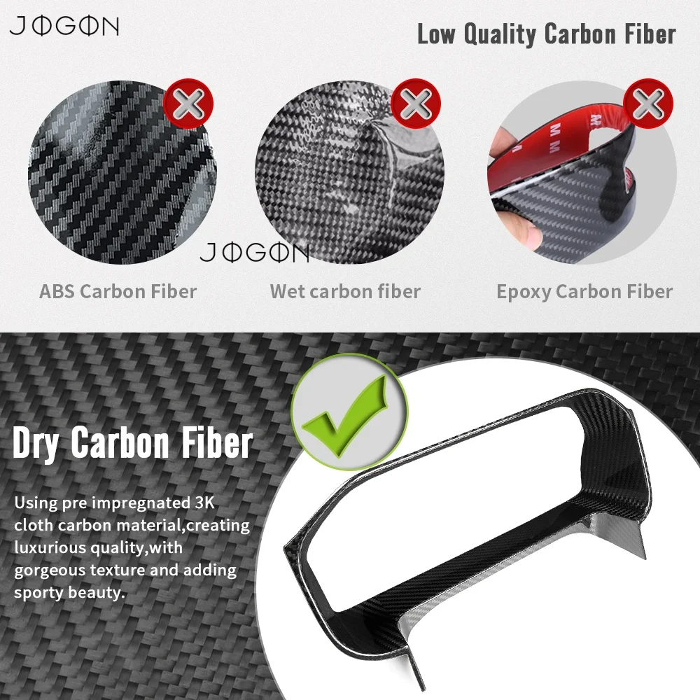 2022-2025 For Ford Bronco Raptor Outer Banks Off-Road Real Carbon Fiber Car Interior Instrument Cover Speedometer Cluster Trim