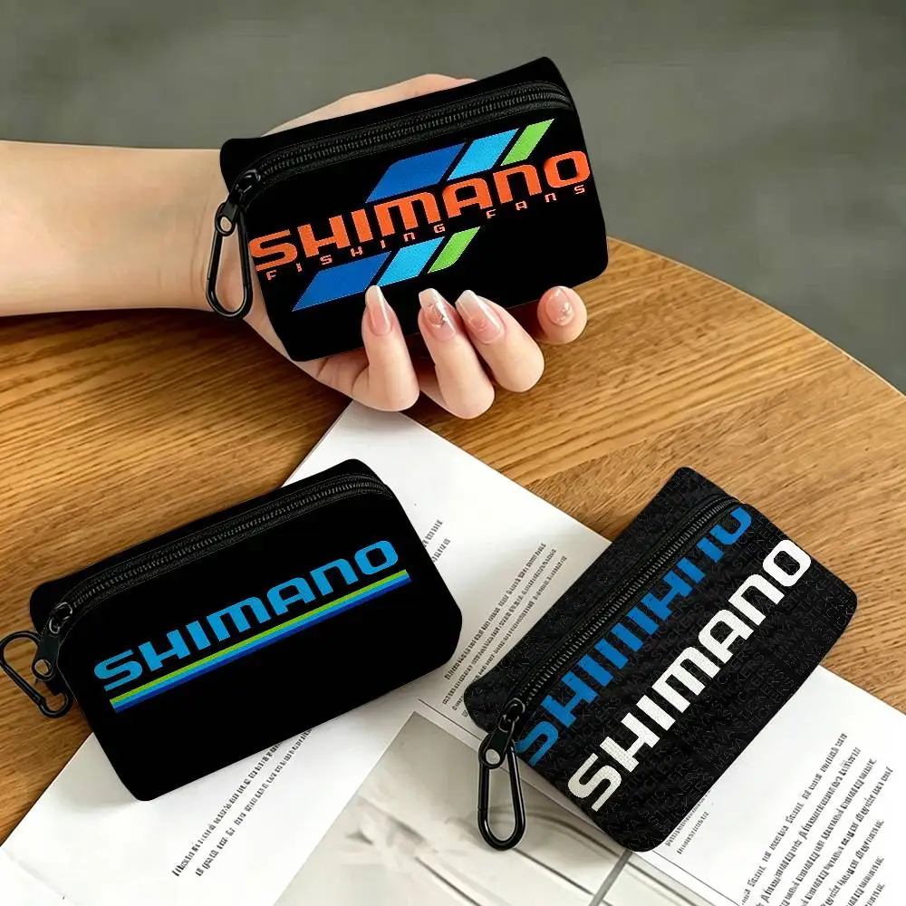 B-B-Shimanos-Microfiber Portable Oxford Cloth Coin Purse Alloy Carabiner Hook Small Zipper Pouch For Backpack Belt Daily