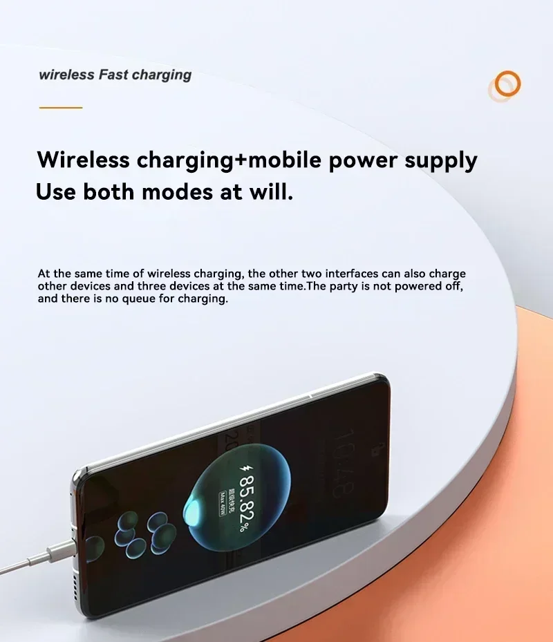 باور بانك مغناطيسي من Xiaomi بقدرة 500000 مللي أمبير في الساعة، شحن سريع للغاية، باور بانك خارجي لاسلكي محمول لهاتف آيفون وهواوي وسامسونج 2025 جديد