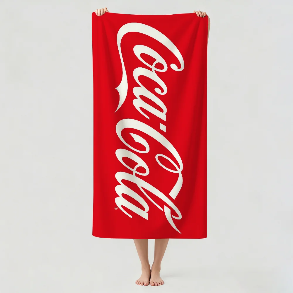 Fashion print C-CoCa C-ColaS Towel Drying Bath Towel Applicable To Light Swimming Camping Yoga Beach Out image 3