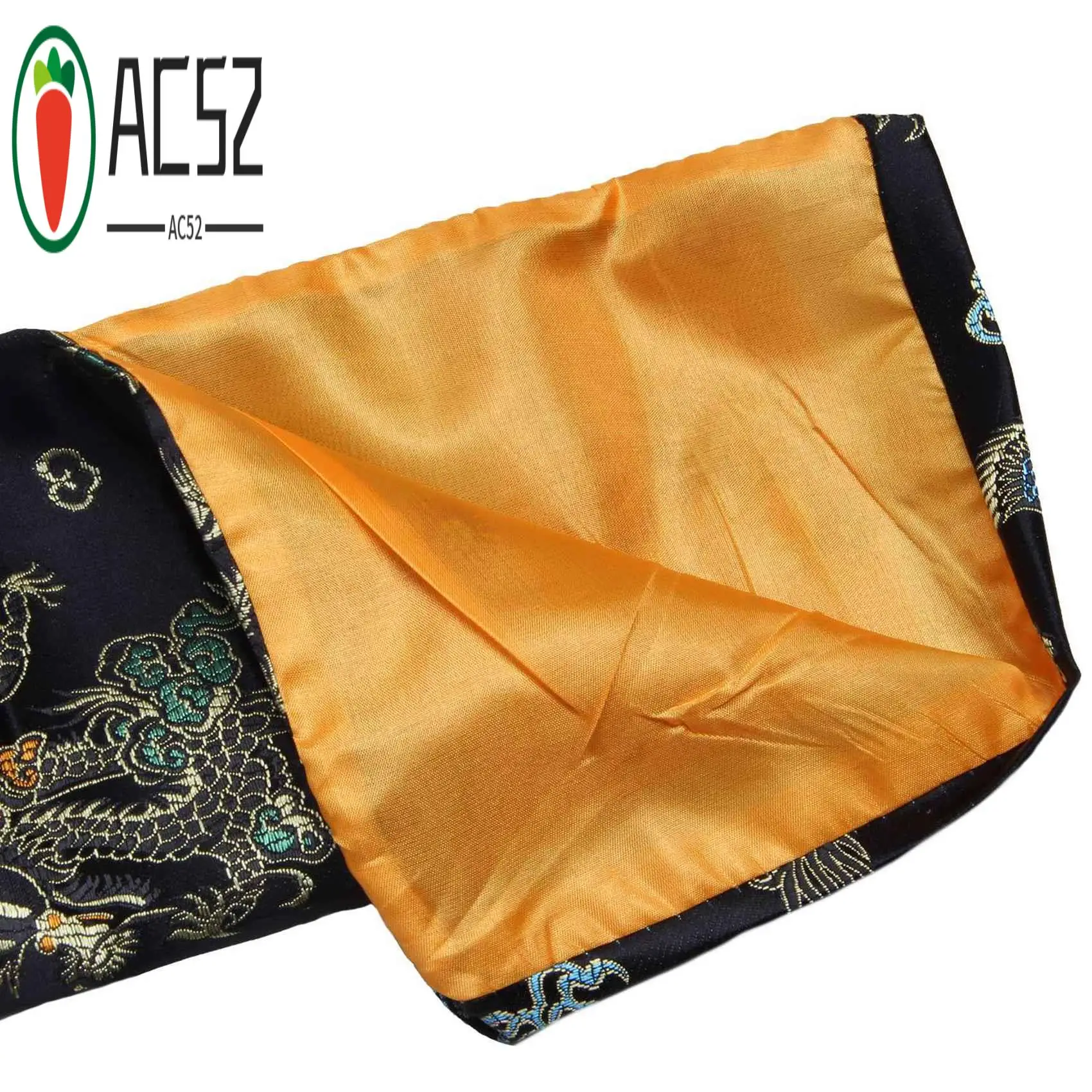 

AC52-4X 135Cm Dragon And Phoenix Katana Samurai Sword Bag Tissu Black