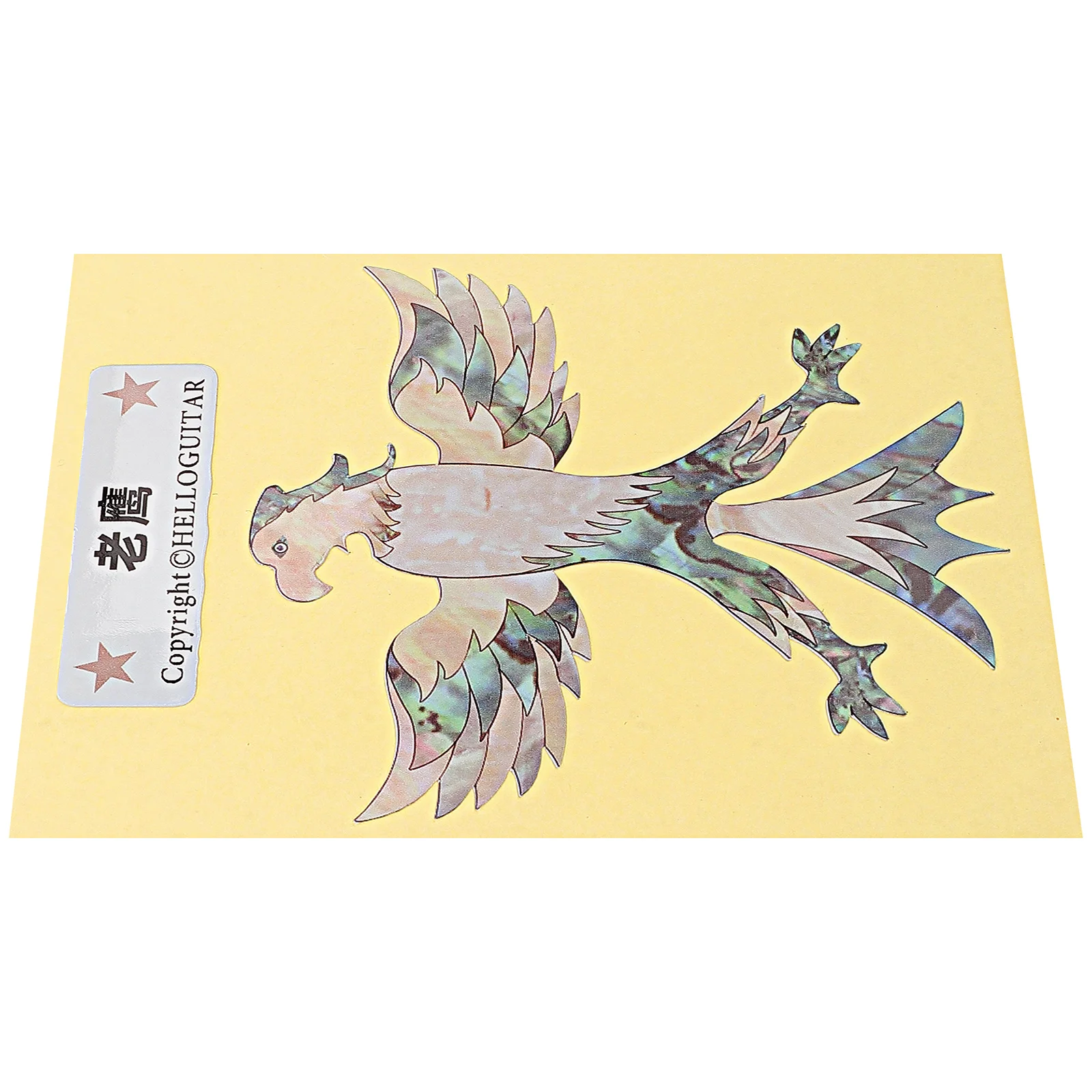 

Guitar Sticker Pack PVC DIY Headstock Animal Eagle Decals Electric Guitar Panels Fret Inlay Self Adhesive Decorative Rock Band