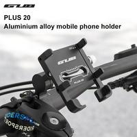 GUB PLUS 20 Motorcycle Bike Phone Holder Aluminum Alloy Cell Phone Holder Bracket Rotatable Adjustable Anti-slip Cycling Parts