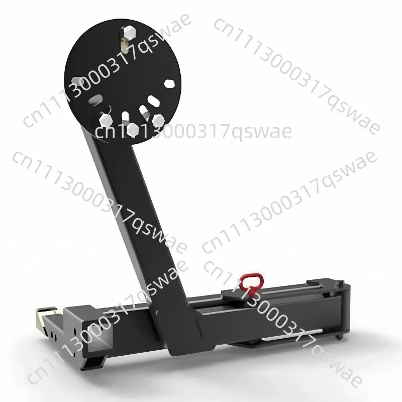 Vehicle Trailer Spare Tire Rack With License Plate Frame