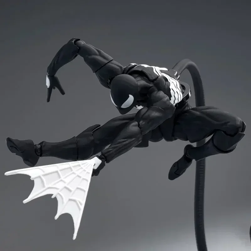 Mess Toys The Black Neighbor Symbiotic Spider-Man Black Venom Suit Joint Actionfiguren Maßgeschneiderte Ornamente Jungengeschenk