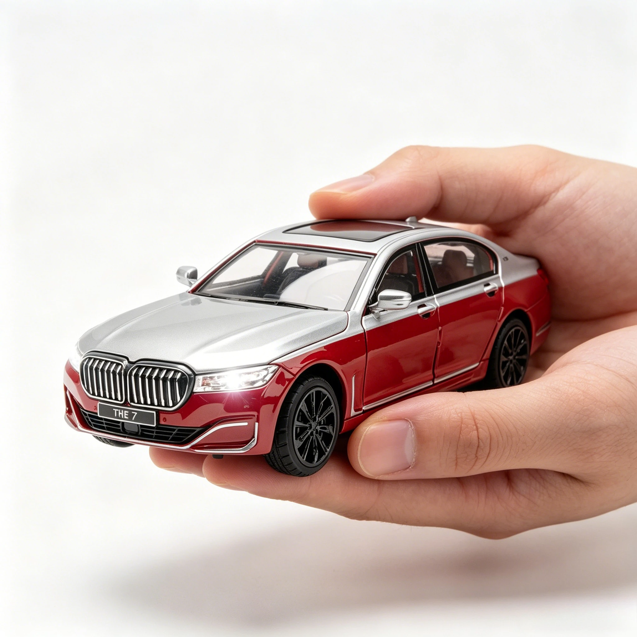 

1:24 The 7 760LI Alloy Car Diecasts & Toy Vehicles Car Model Sound and light Pull back Car Toys For Kids Gifts
