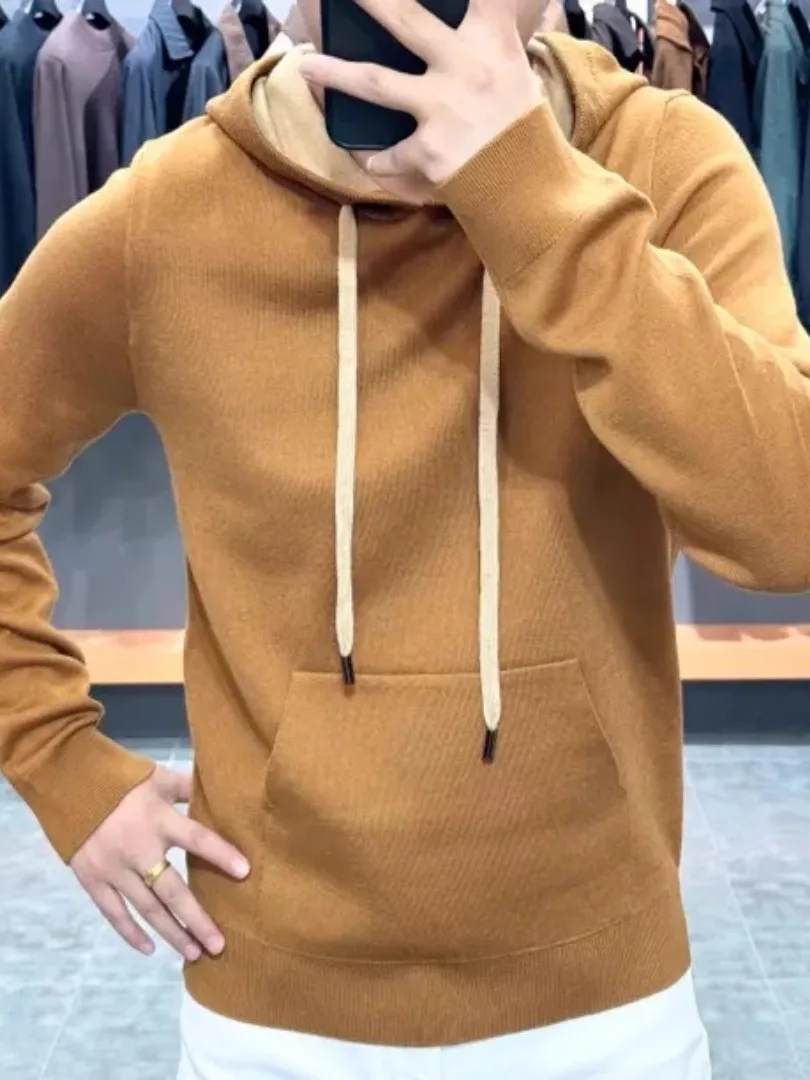 

Men's Knitted Hat Sweater Faionable Casual High Quali New Arrival Autumn Winter Cool Versatile Comfortable Long Sve Cr...