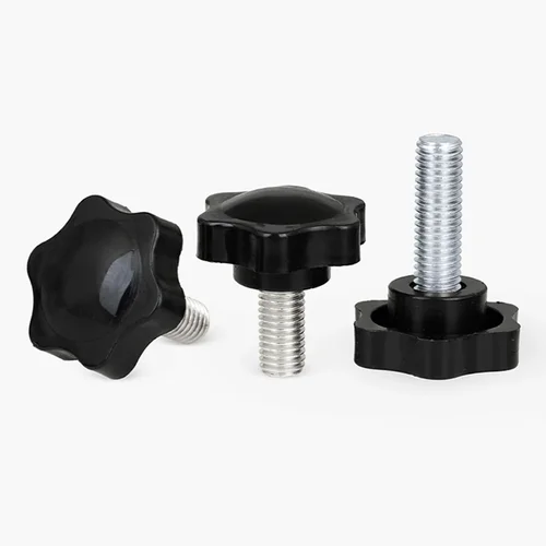 Imagen 2 del producto Estrella ciruela baquelita apretar a mano tornillo de pulgar perilla tornillos de ajuste M4 M5 M6 M8 M10 M12