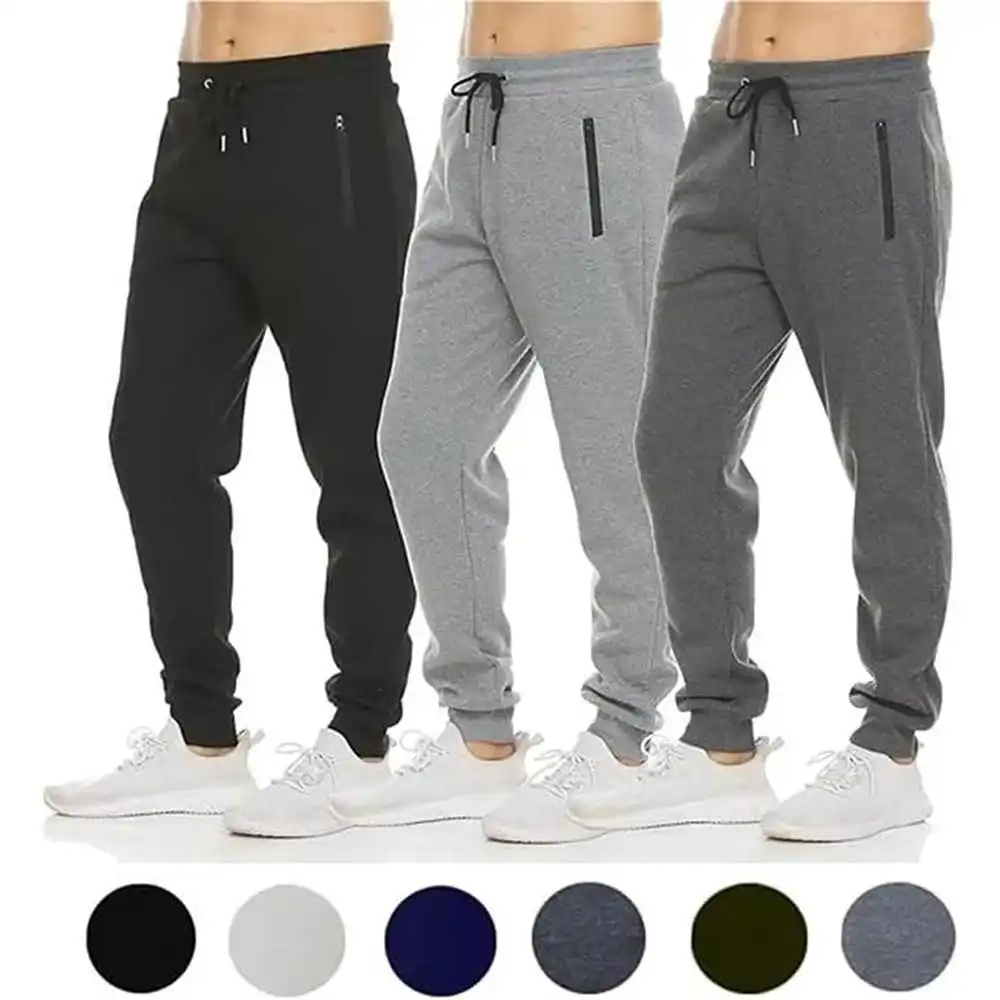 

Мужские спортивные повседневные брюки Fitn для бега, однотонные спортивные штаны со средней талией, прямые длинные брюки, летний сезон