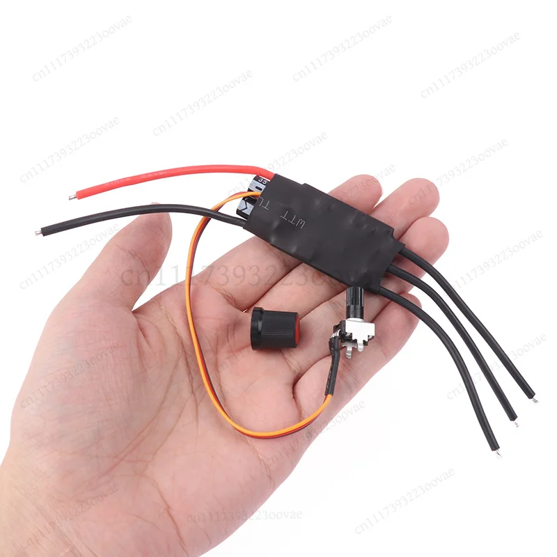 LF-DC 6.5-27V BLDC 3-Phase Brushless Motor Driver Board Hallless Speed Controller with Potentiometer, Replacement Part