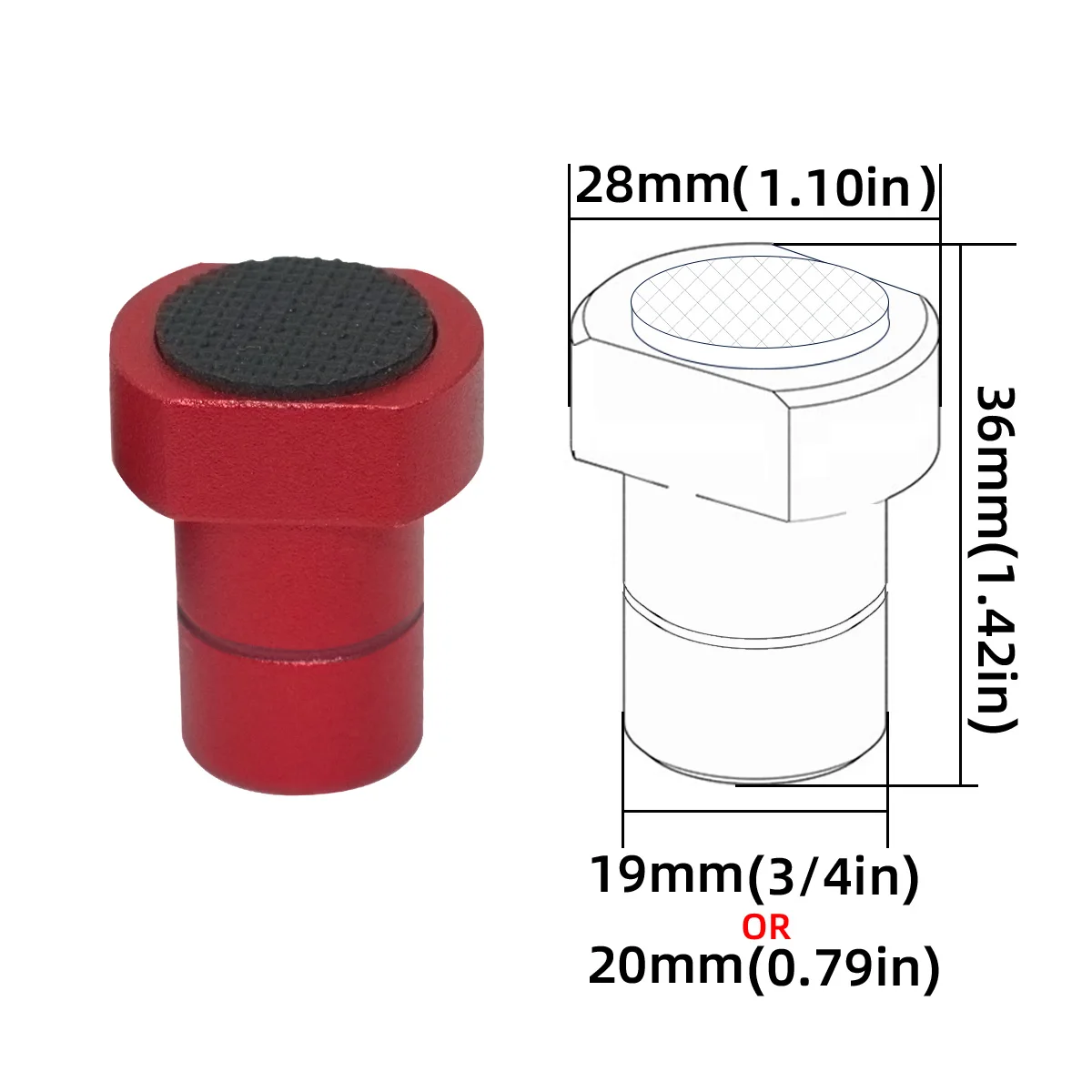 Workbench Peg Brake Dogs,Workbench Tenon Stopper,19/20mm Aluminum Alloy Stopper,Workshop Table Limit Block Tools Woodworking