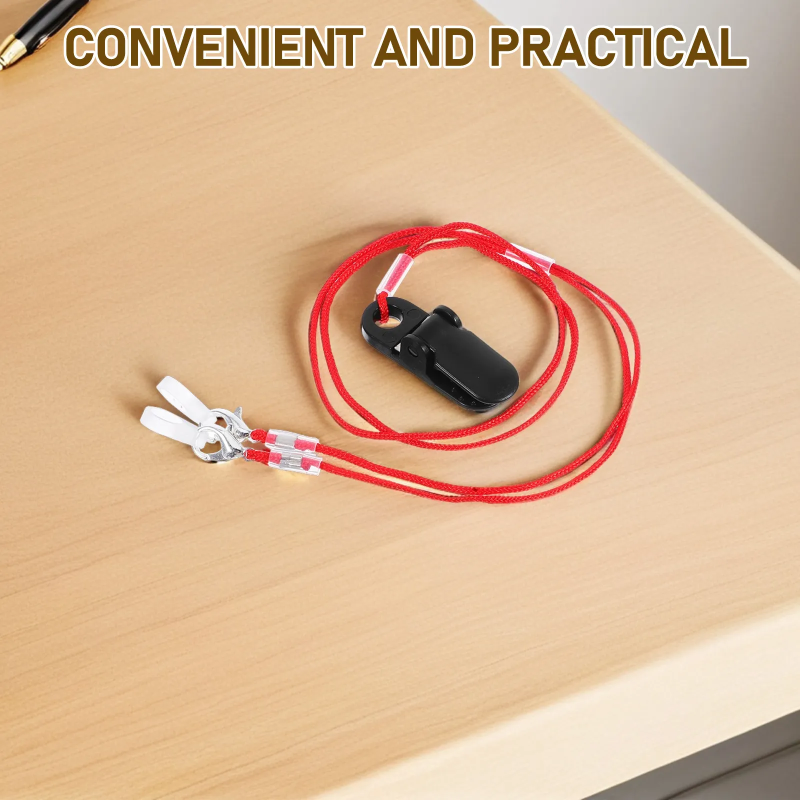 Hearing Amplifier Anti-Loss Lanyard Fastening Clip Lightweight Portable Design for Daily Use and Outdoor Activities - view 3