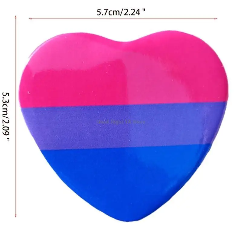 Pin solapa del corazón colorido