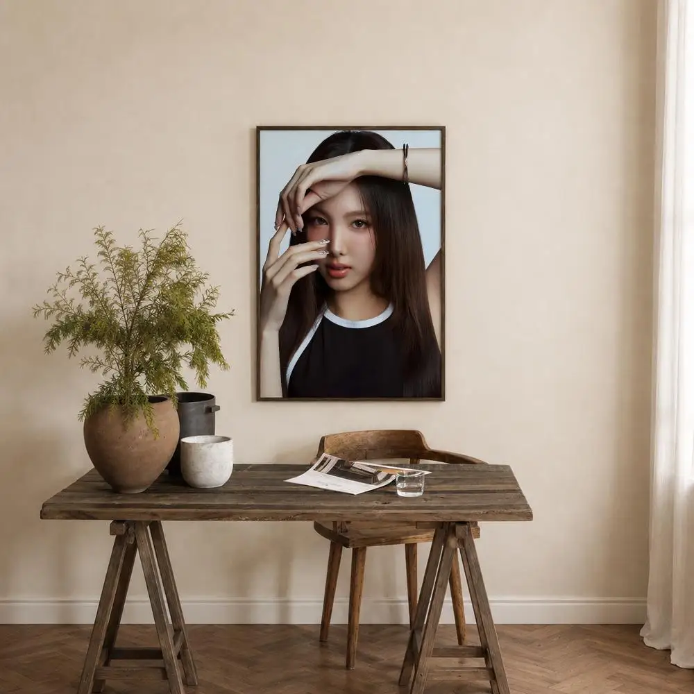 Singer Nayeon Poster Self‑Adhesive Waterproof PP Poster Coffee House Bar Wall Art Sticker Room Home Decor
