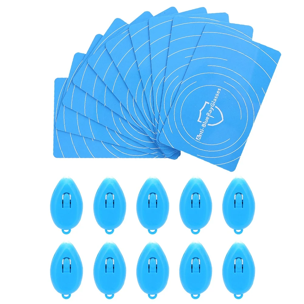 10 Set Professional Anti Blue Light Test Detection Card Blue Light Generator Card