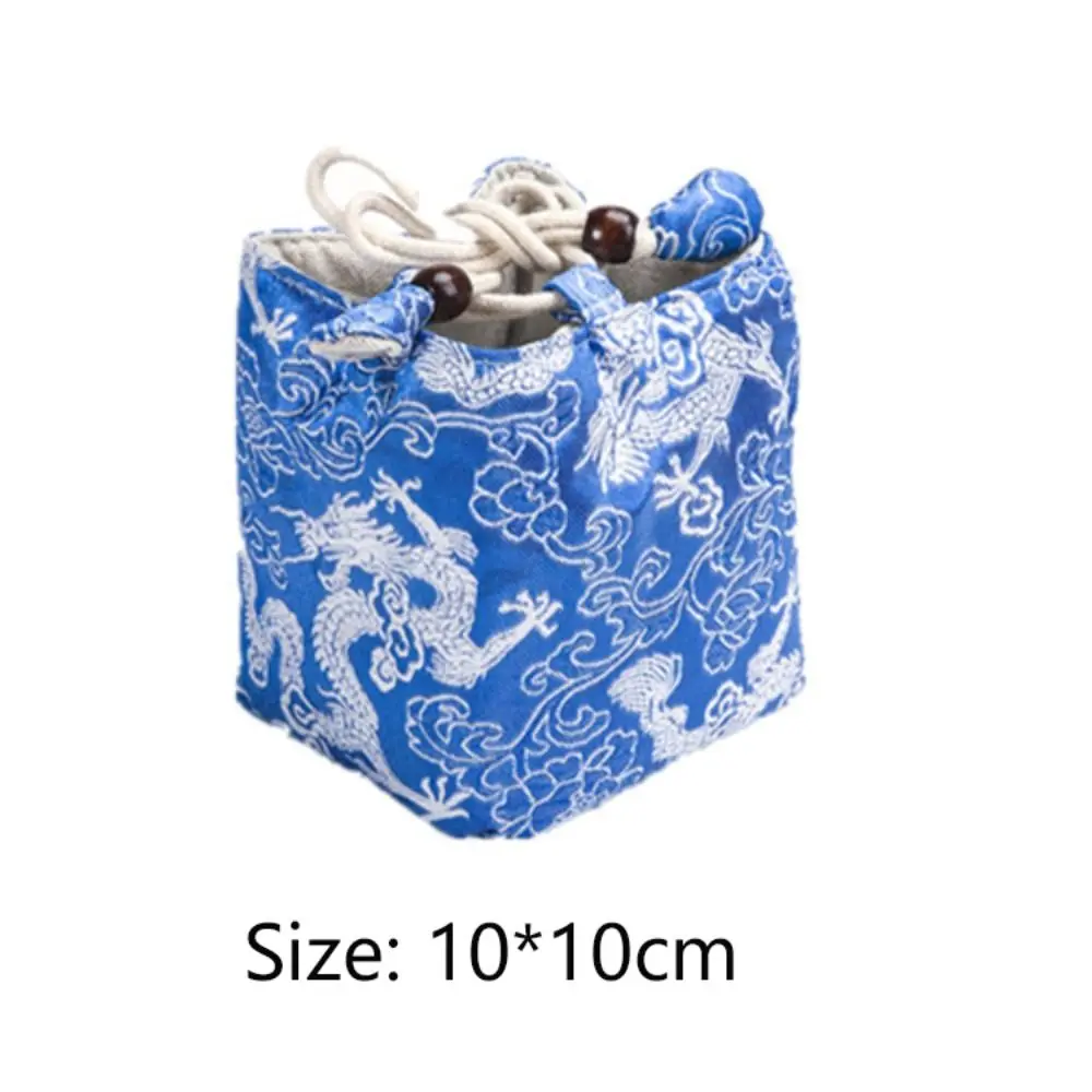 Multi-usage Travel Teaware Storage Bag Antique Teacup Tea Pot Cloth Bag Tea Cup Organizer Protective Cover Travel Essentials