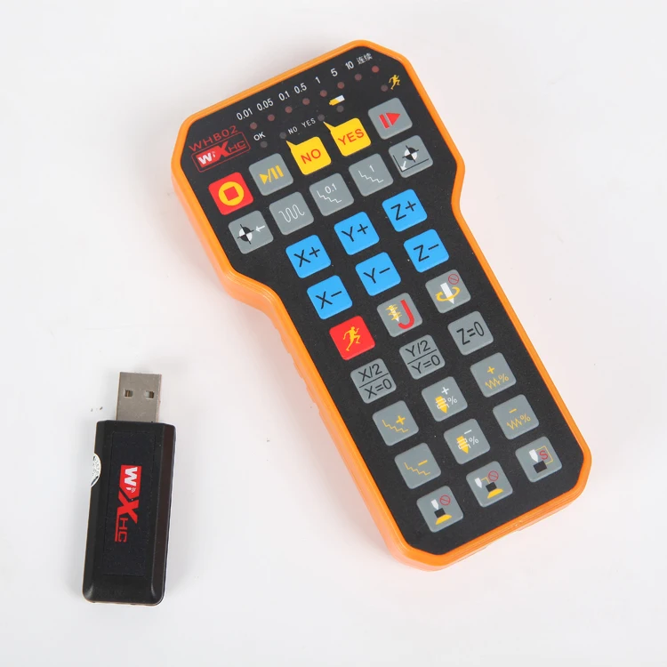 

WHB02 Cnc 3Axis Nc Studio Controller Usb Wireless Dsp Xhc Whb02 Wei hong Remote Mpg Handle